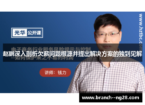赵鹏深入剖析欠薪问题根源并提出解决方案的独到见解